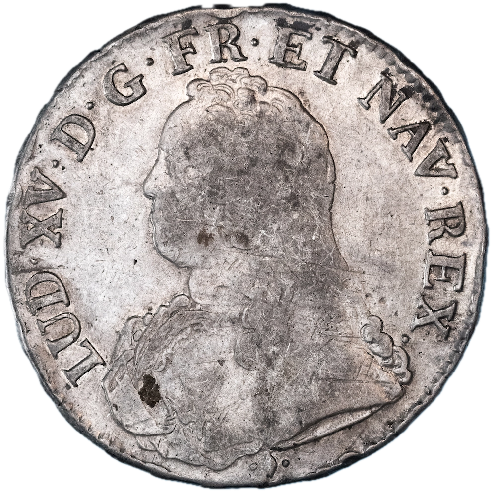 Pièce de monnaie : Louis XV-Écu aux branches d'olivier 1726 Bayonne