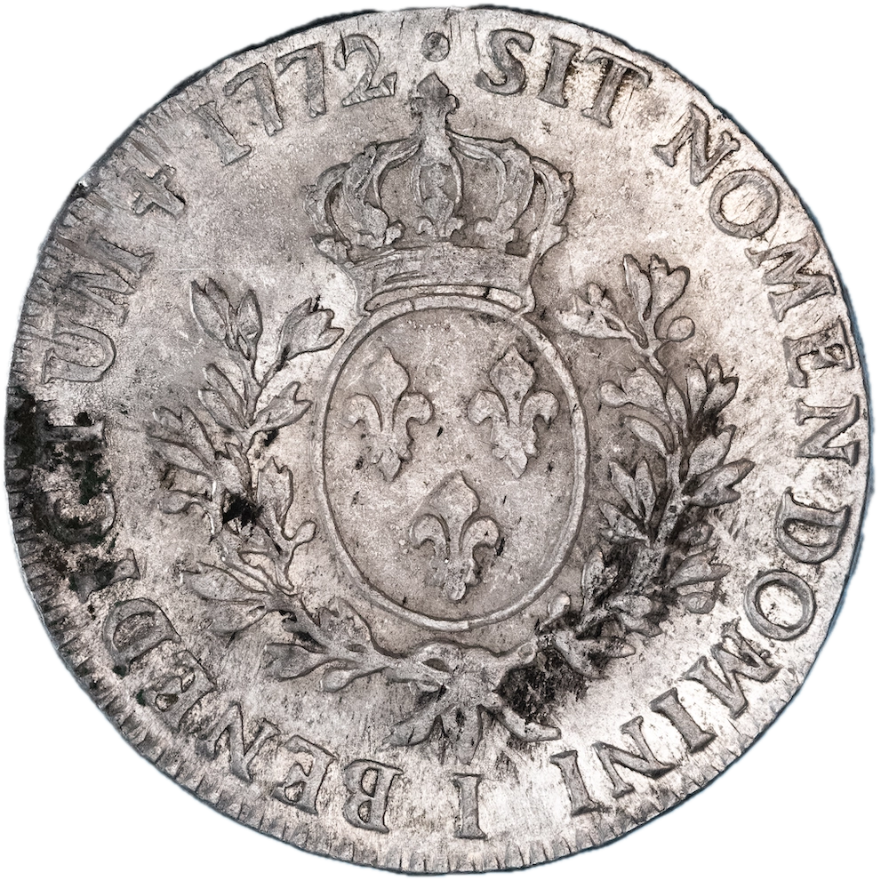 Pièce de monnaie : Louis XV-Écu dit à la vieille tête 1772 Limoges