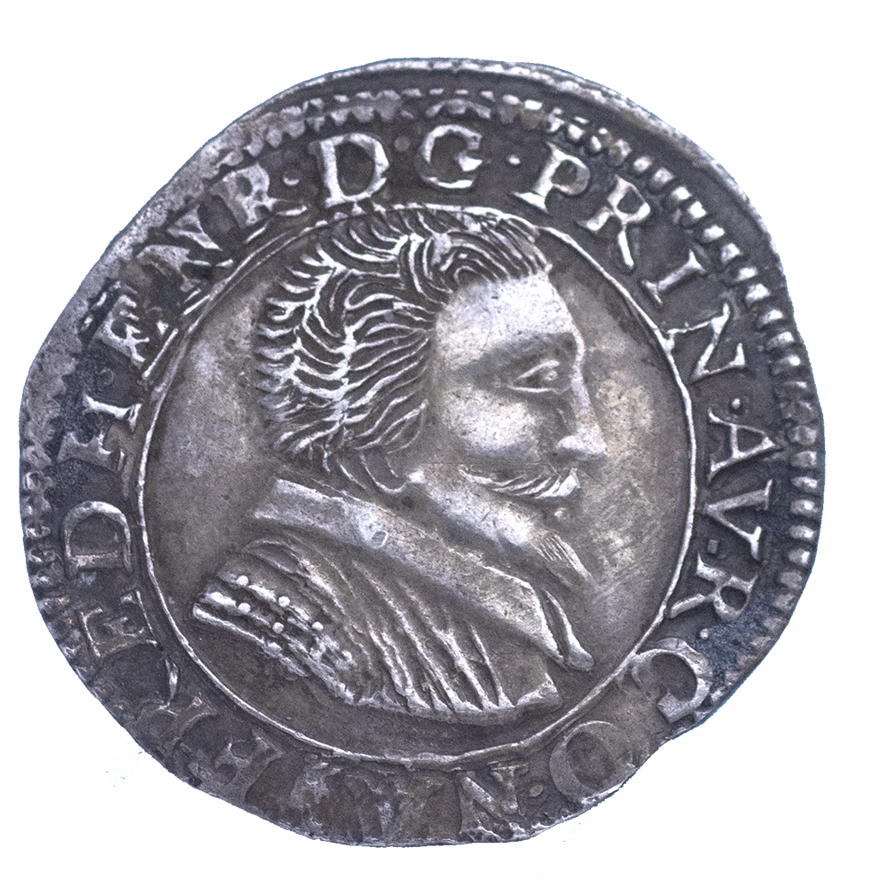 Pièce de monnaie : Principauté d'Orange Frédéric Henri de Nassau Teston