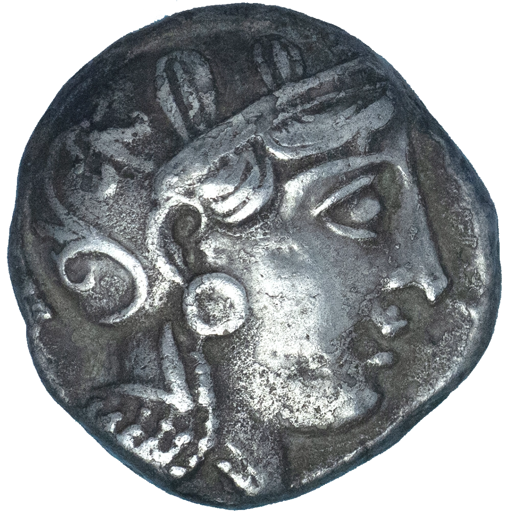 Pièce de monnaie : Attique-Tétradrachme 430-420 Av.JC Athènes