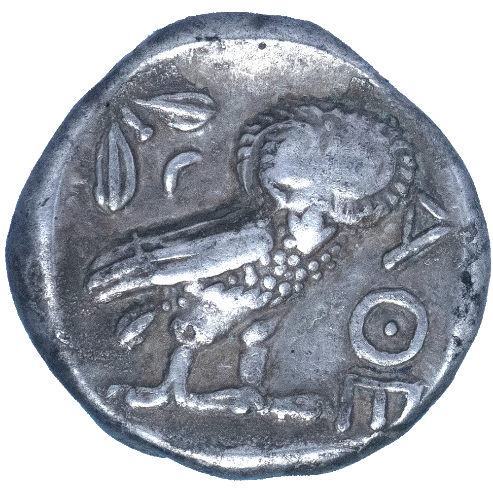 Pièce de monnaie : Attique-Tétradrachme 430-420 Av.JC Athènes