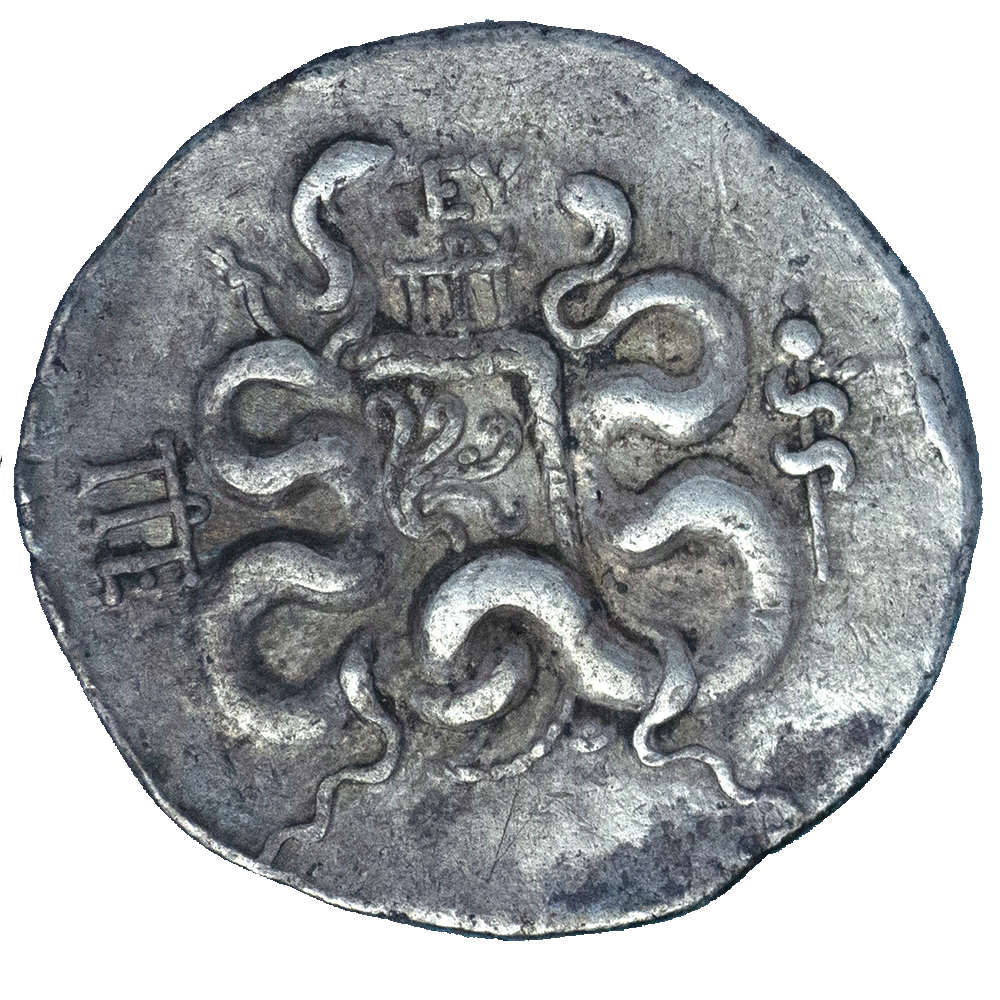 Pièce de monnaie : Mysie Pergame Cistophore 123-100 av.-JC