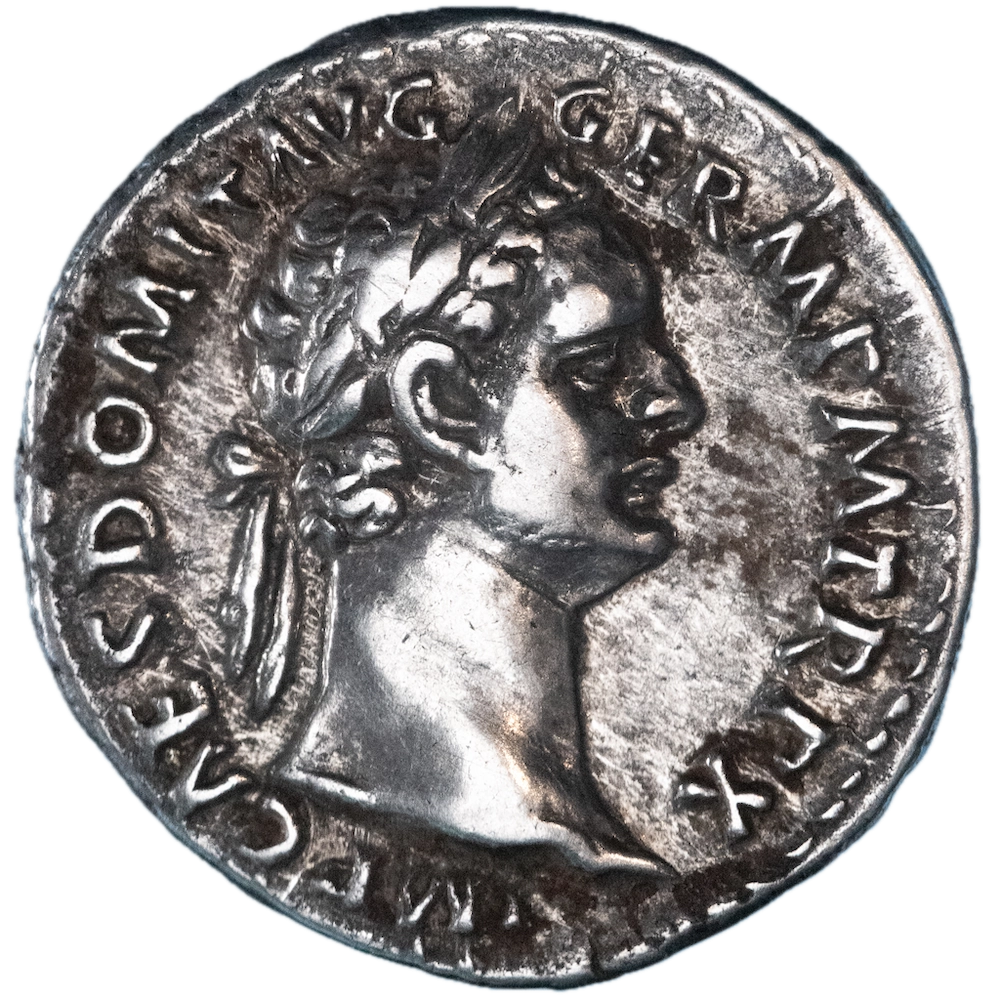 Empire Romain Denier Domitien Minerva Rome