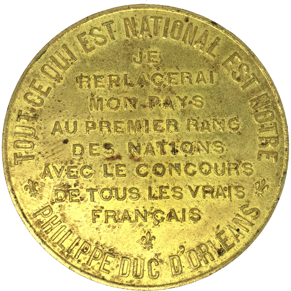 Troisième République- Médaille duc d'Orléans 1909