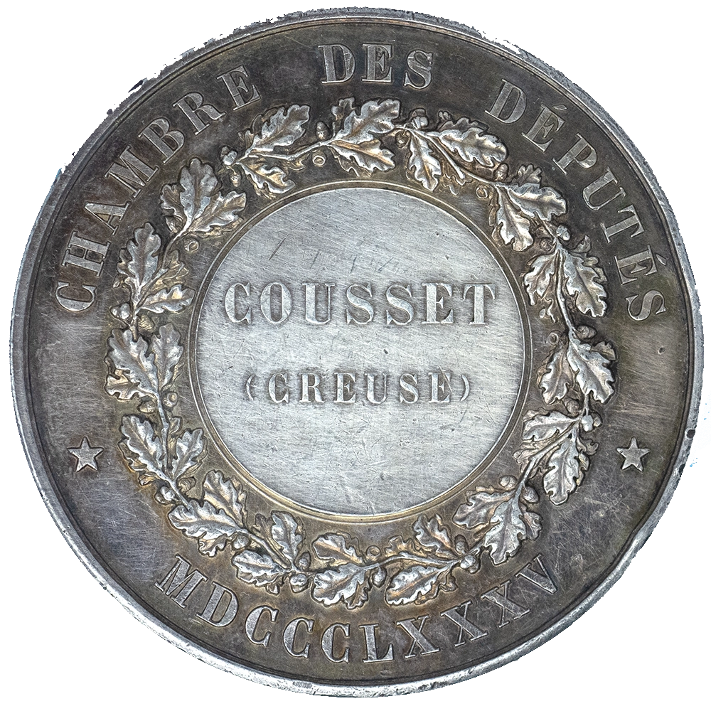 Médaille d'identité à la Chambre des députés session de 1885 par Gayrard