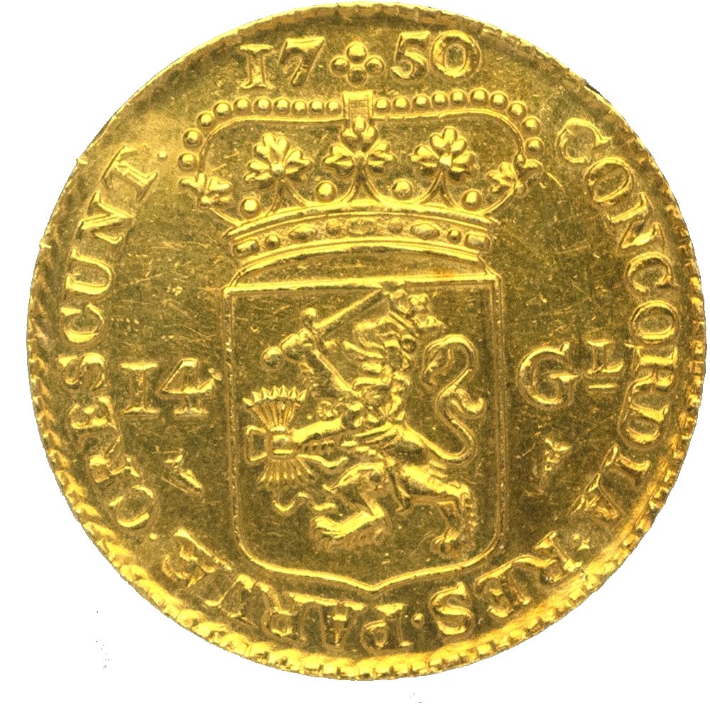 Pièce de monnaie : Pays-Bas-14 Guldens 1750 Hoorn