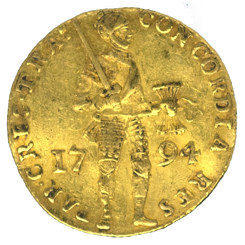 Pièce de monnaie : Pays-Bas-Ducat au chevalier 1794 Utrecht