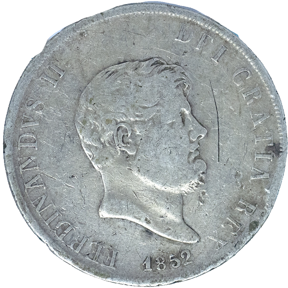 Pièce de monnaie : Italie-Royaume des deux-Siciles 120 grana Ferdinand II 1852 Naples
