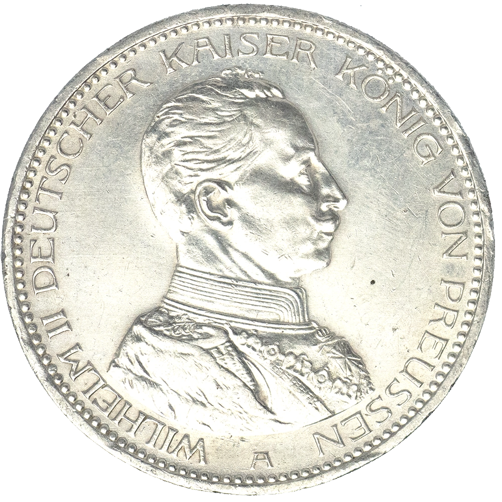 Pièce de monnaie : Allemagne-Royaume de Prusse Guillaume II 5 Mark 1914 Berlin