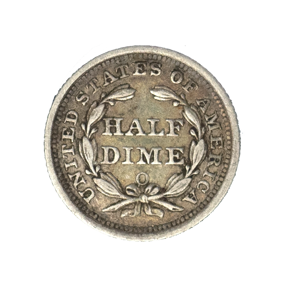 Pièce de monnaie : Seated Liberty Half Dimes 1857 La Nouvelle-Orléans