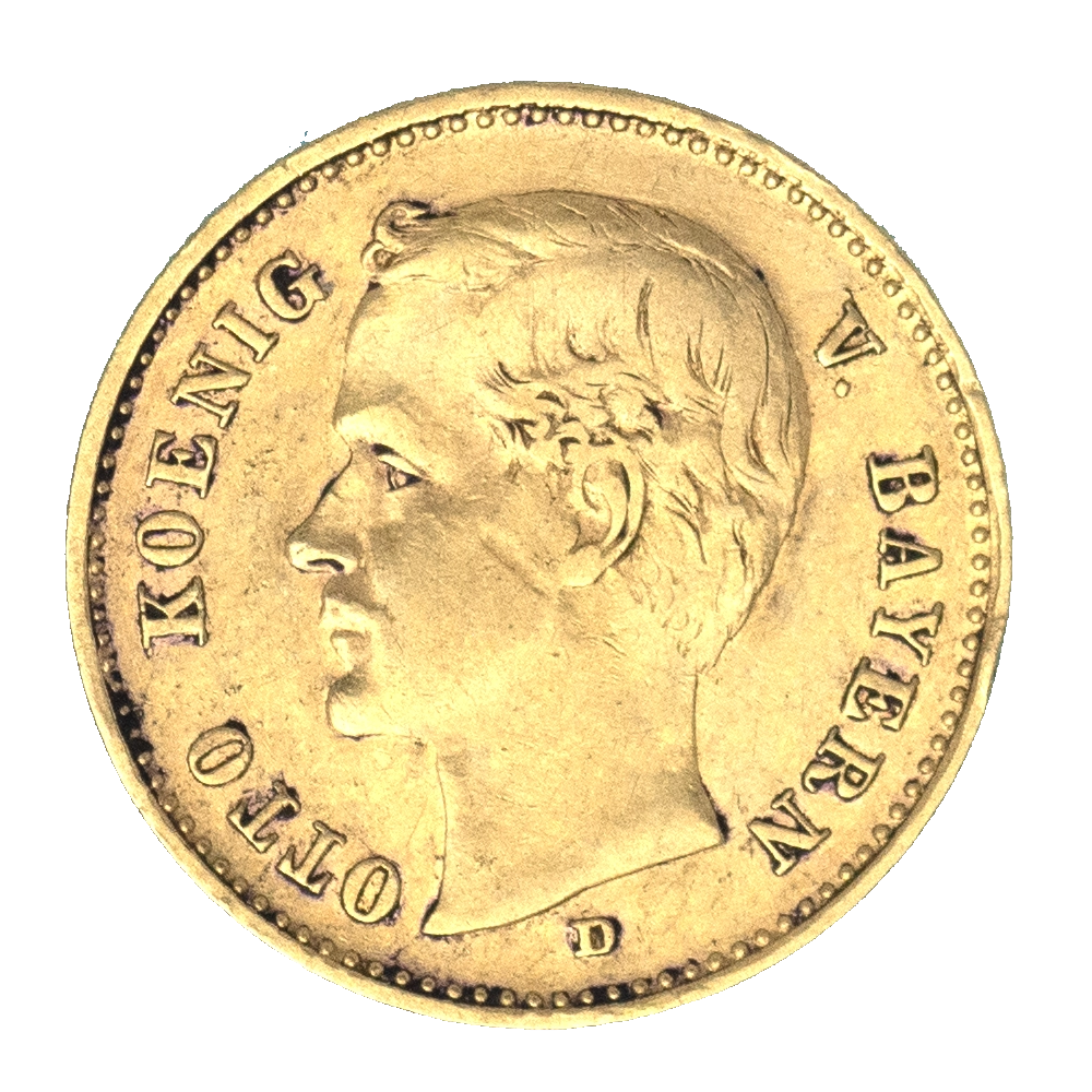 Pièce de monnaie : Allemagne-Royaume de Bavière-10 mark Otto 1903 Munich