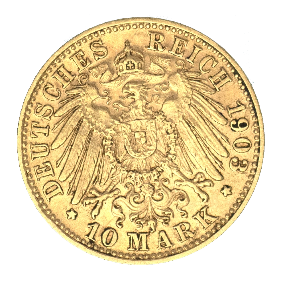Pièce de monnaie : Allemagne-Royaume de Bavière-10 mark Otto 1903 Munich