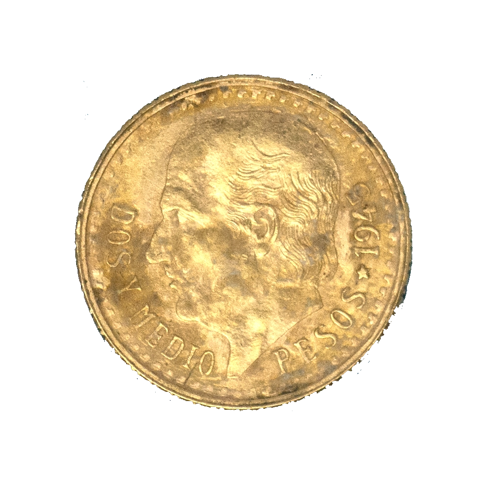 Pièce de monnaie : Mexique-2,5 pesos 1945 Mexico