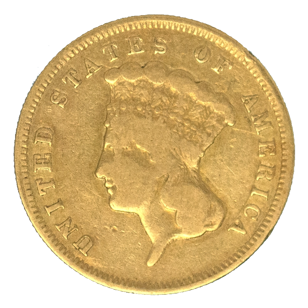 Pièce de monnaie : États-Unis-3 Dollar 