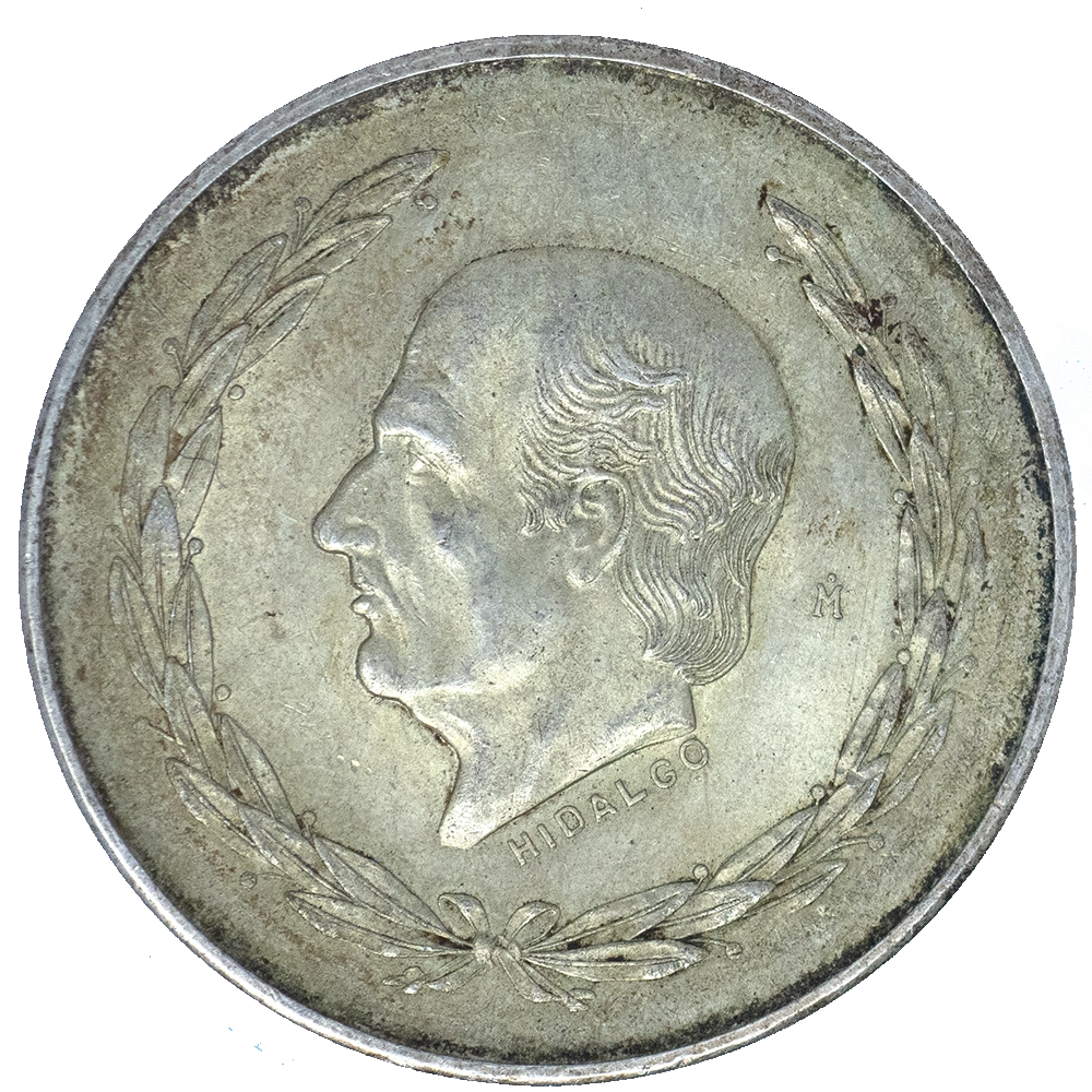 Pièce de monnaie : Mexique 5 Pesos Miguel Hidalgo y Costilla  aigle 1953 Mexico