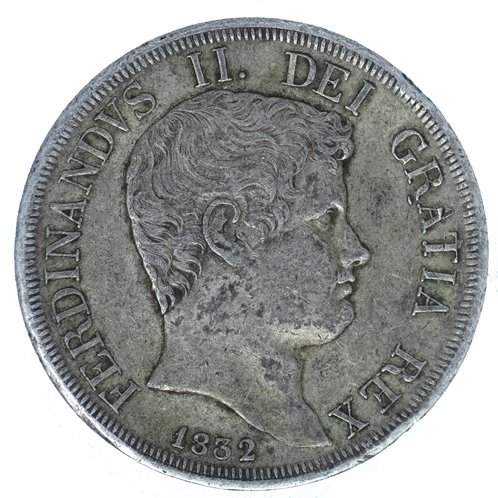 Pièce de monnaie : Italie-Royaume des deux-Siciles 120 grana Ferdinand II 1832 Naples