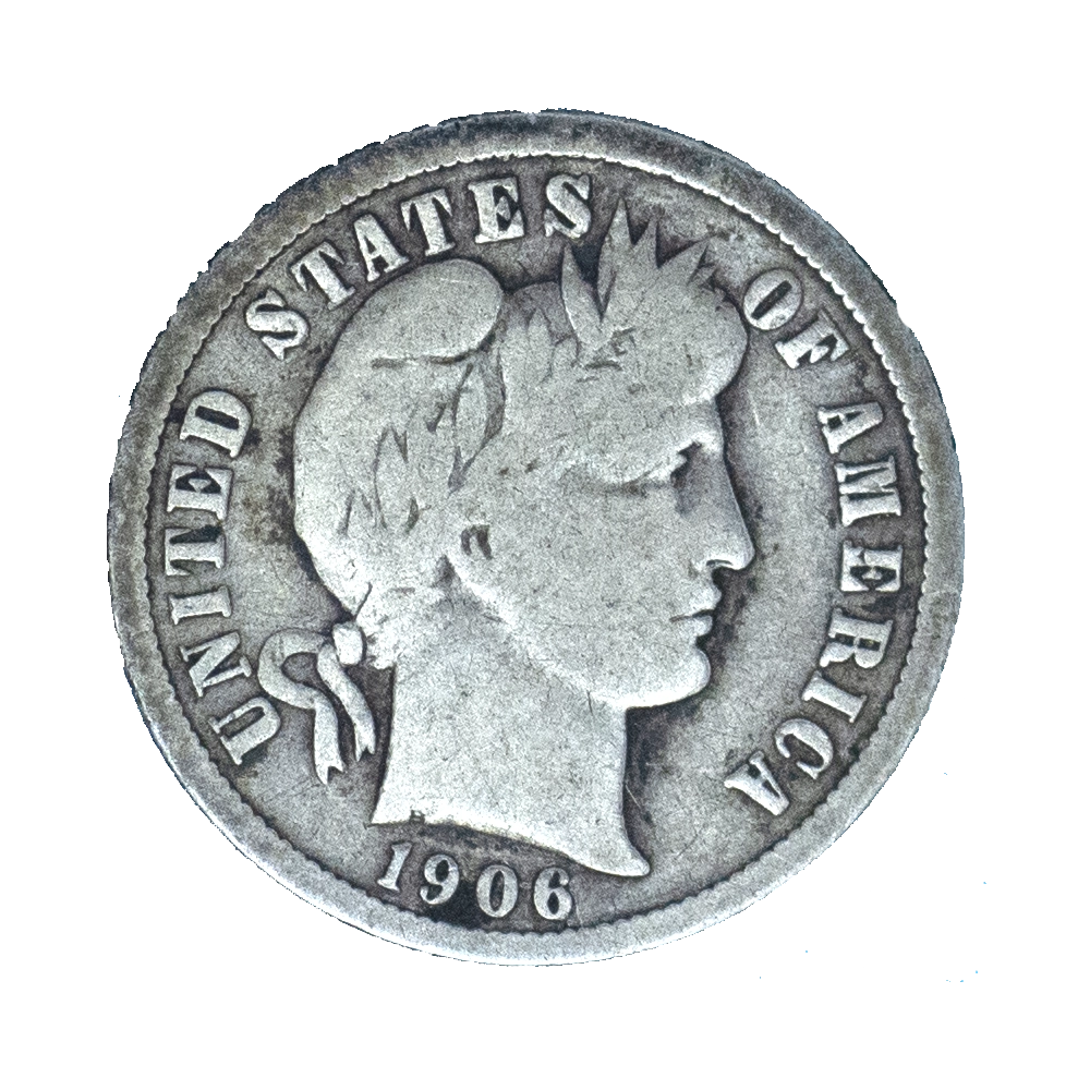 Pièce de monnaie : États-Unis 1 Dime Barber 1906 Philadelphie
