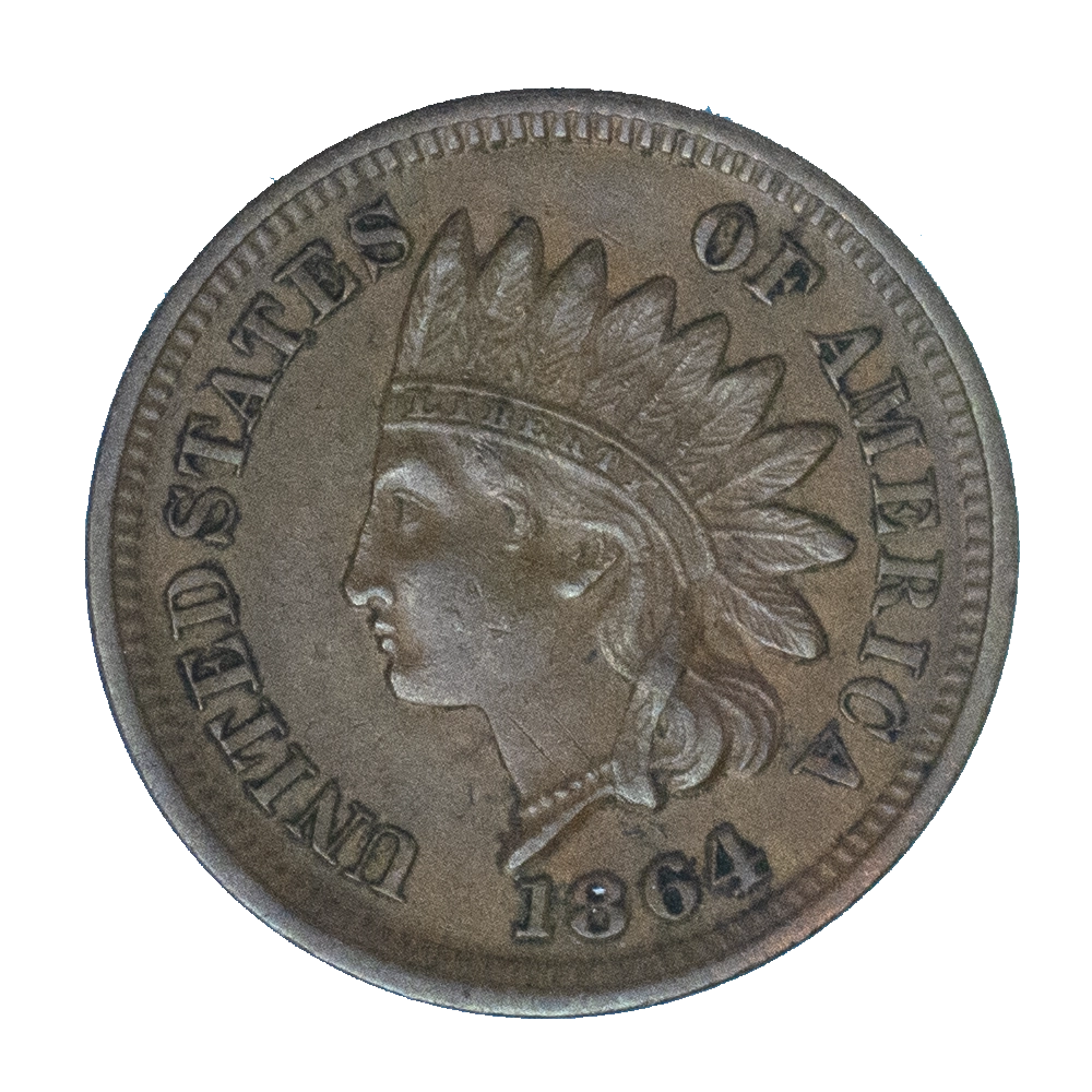 Pièce de monnaie : Etats-Unis 1 cent Indian Head 1864 Philadelphie