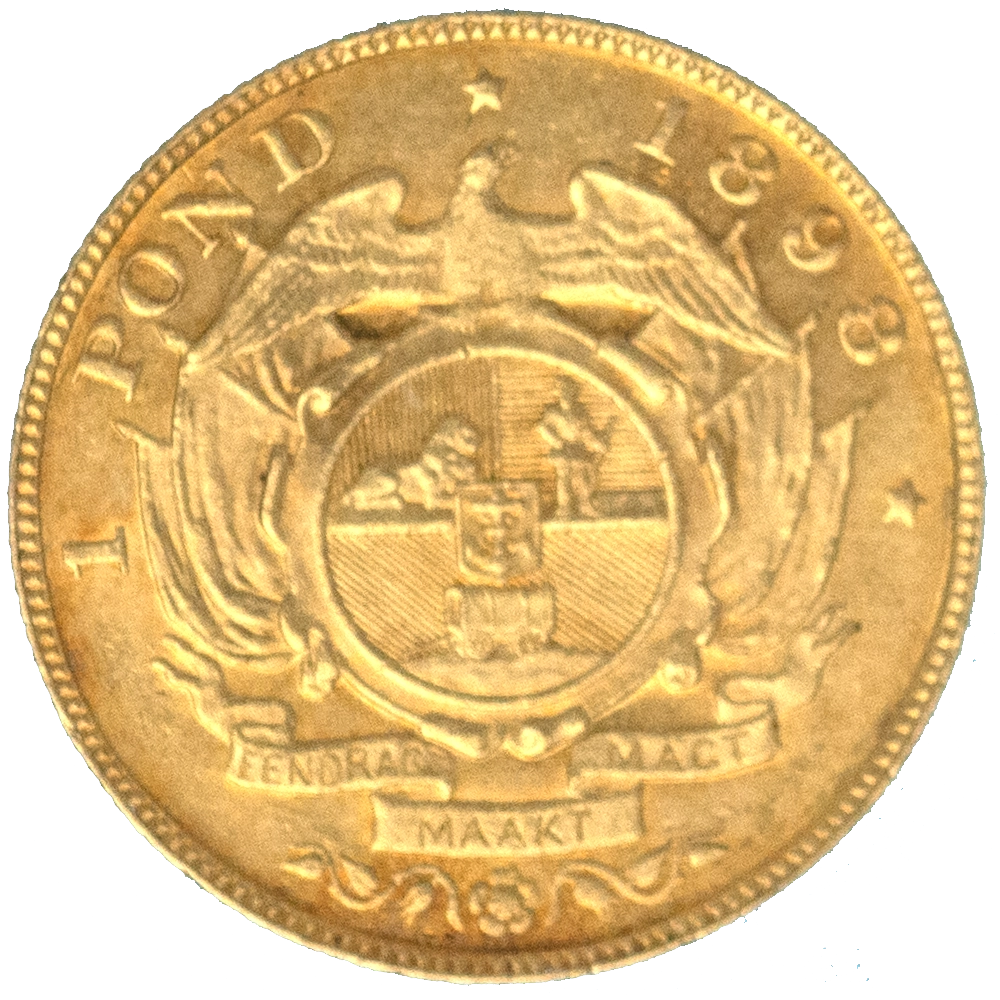 Pièce de monnaie : Afrique du Sud-1 pond Kruger 1898