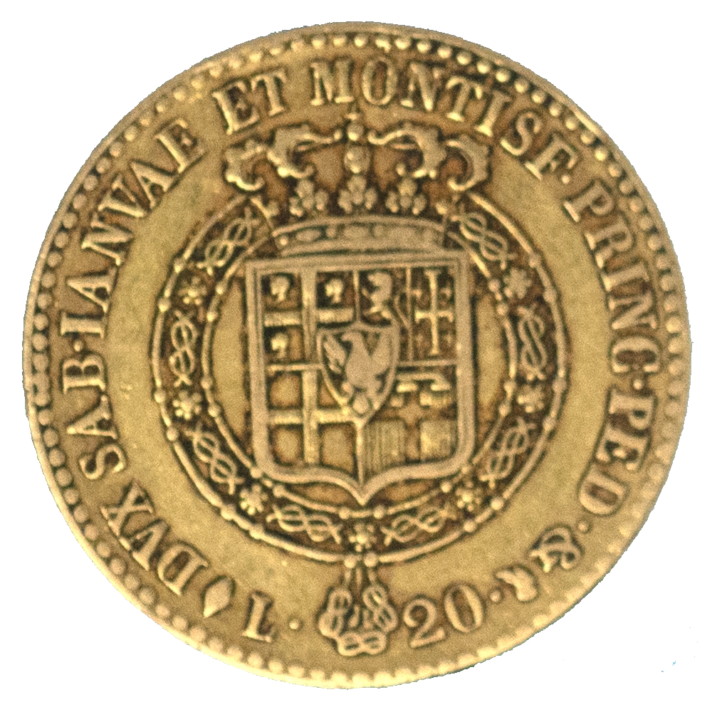 Pièce de monnaie : Italie-Victor Emmanuel I 20 Lire 1816 Turin