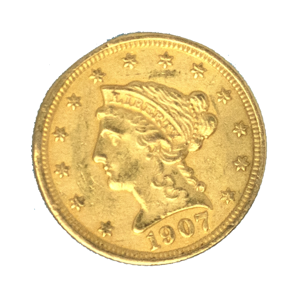 Pièce de monnaie : États-Unis-2,5 Dollars 