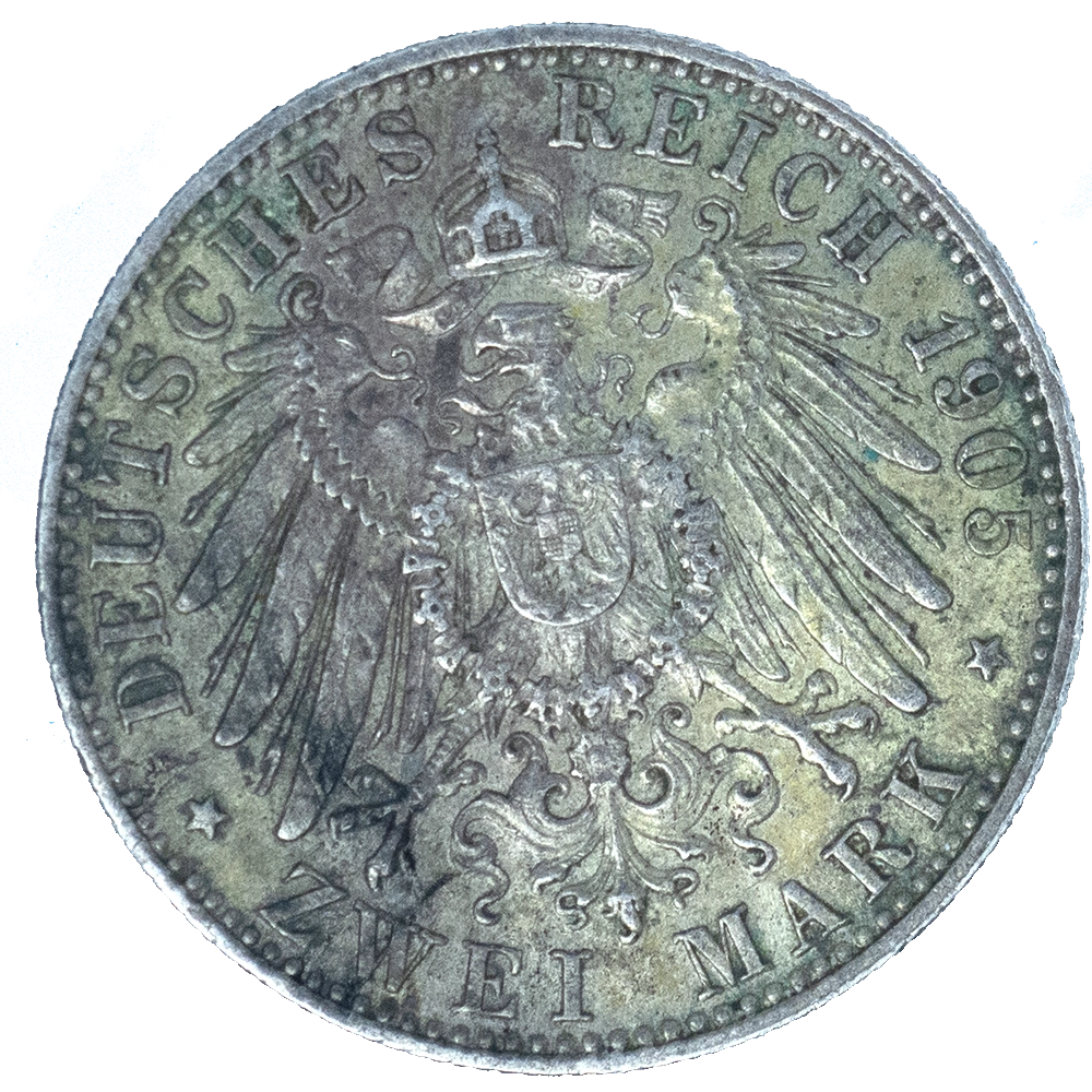 Pièce de monnaie : Allemagne-Royaume de Bavière-2 mark Otto 1905 Munich