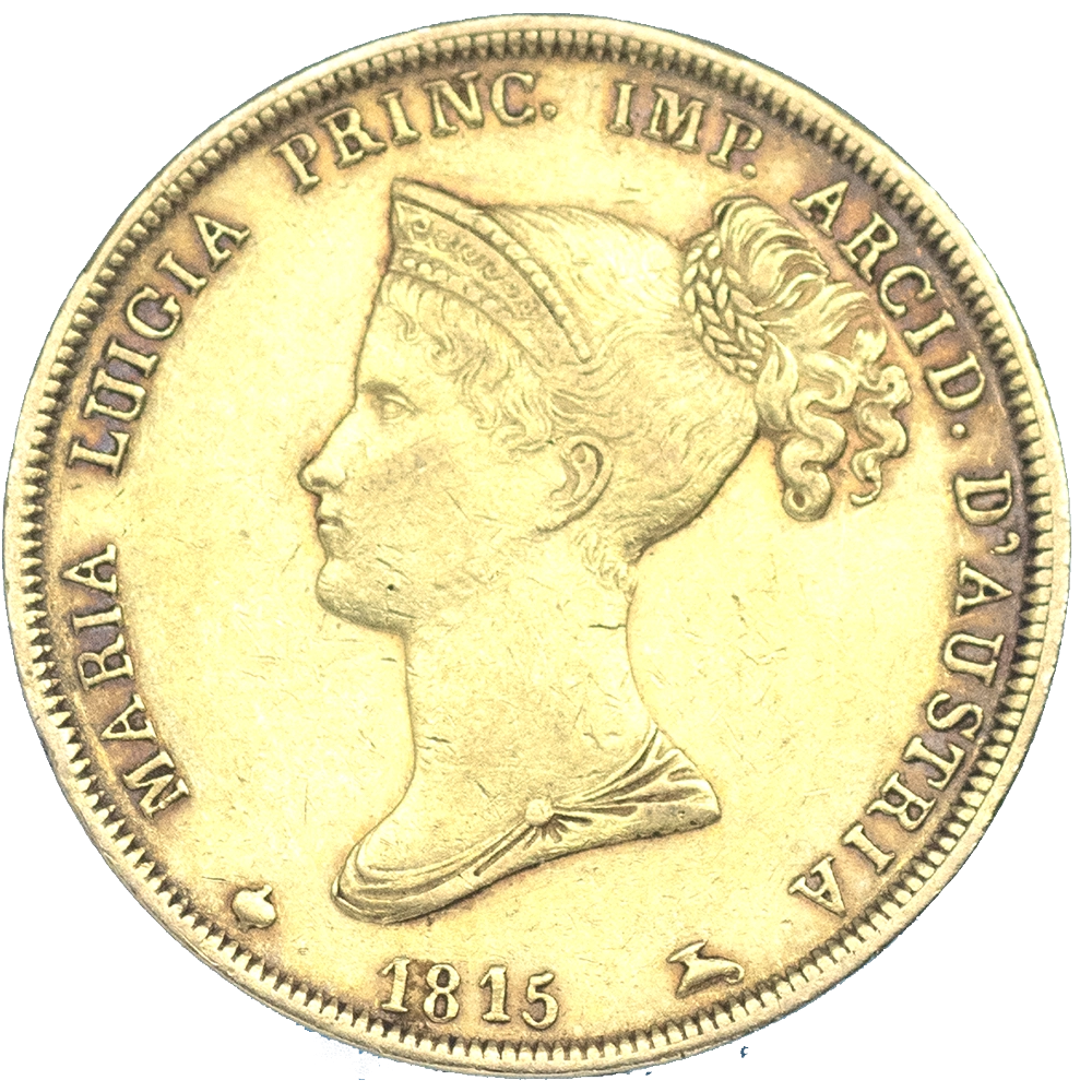 Pièce de monnaie : Italie-Duché de Parme-40 lire Marie-Louise 1815 Milan