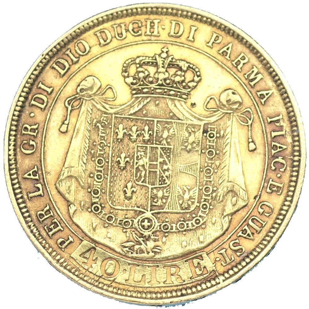 Pièce de monnaie : Italie-Duché de Parme-40 lire Marie-Louise 1815 Milan