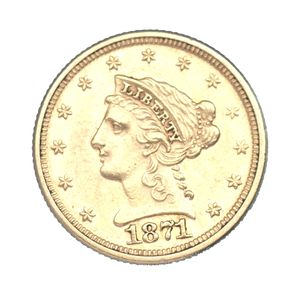 Pièce de monnaie : États-Unis-2,5 Dollars 