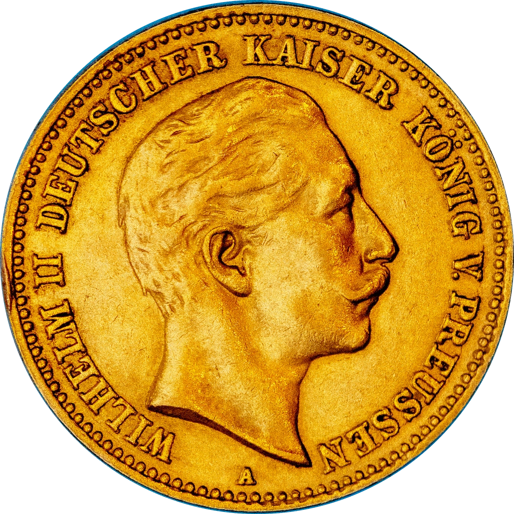 Royaume de Prusse 10 mark Wilhelm II 1890 Berlin