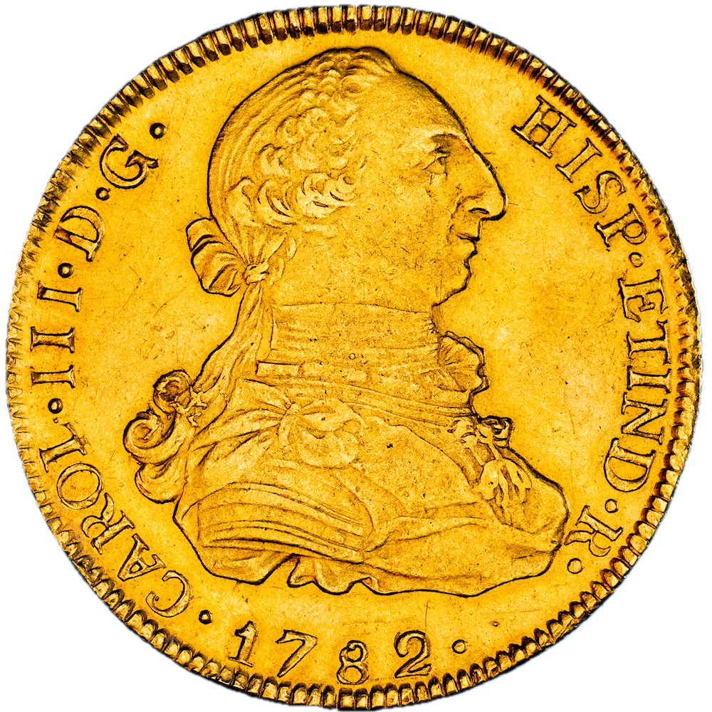 Pièce de monnaie : Bolivie-Charles III d'Espagne-8 Escudos 1782 Potosi