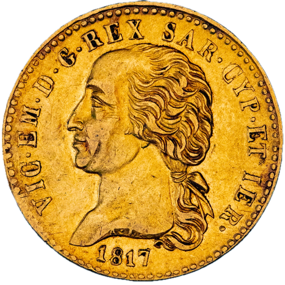 Pièce de monnaie : Italie-Victor Emmanuel I 20 Lire 1817 Turin