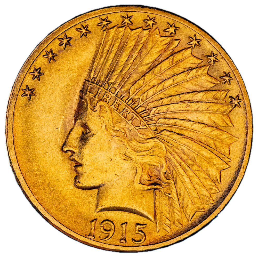 Etats-Unis 10 dollars tête d'indien 1915