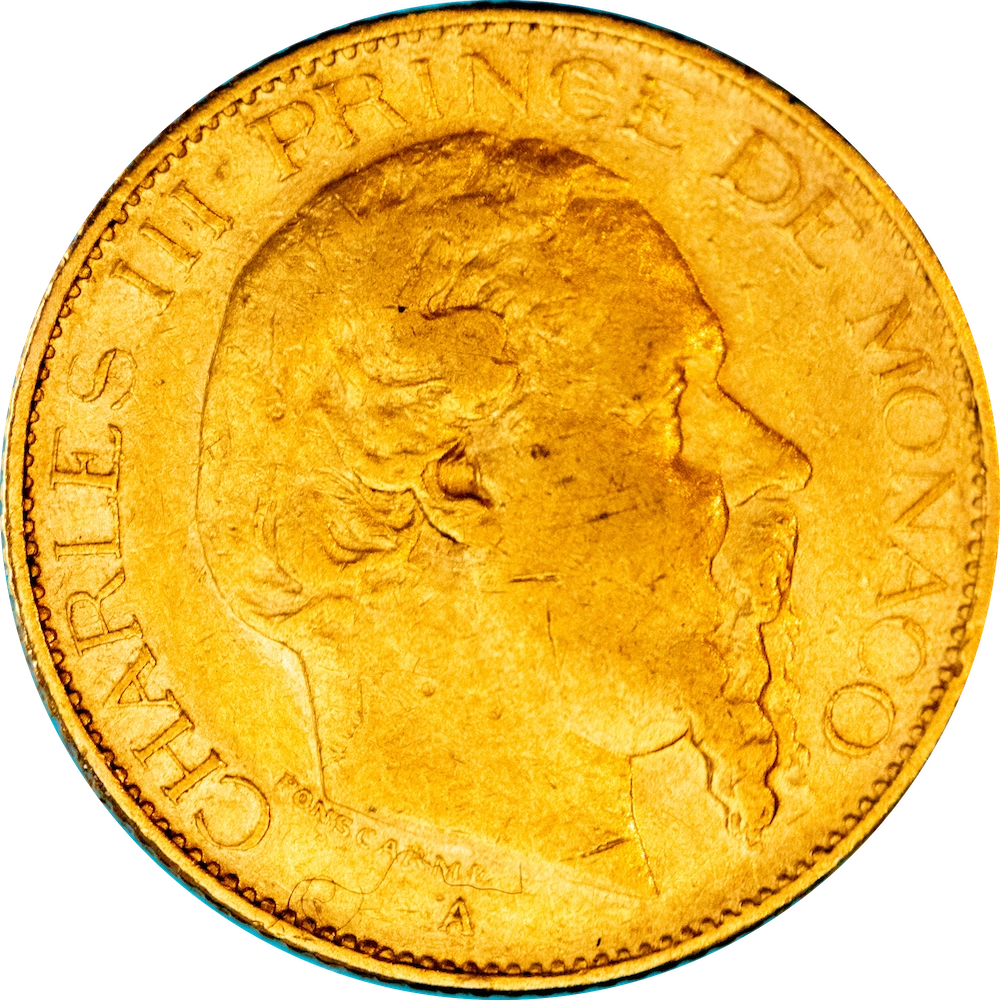 Principauté de Monaco - 20 Francs Charles III 1878 Paris