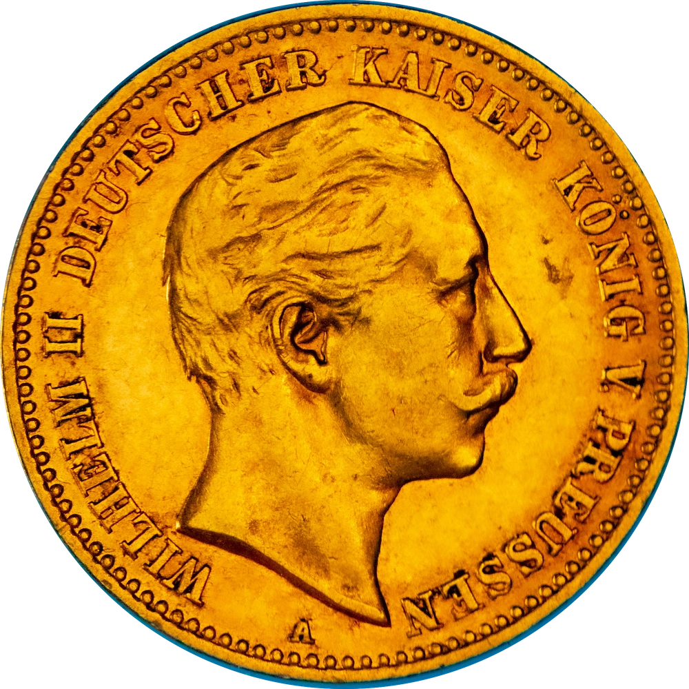 Royaume de Prusse 10 mark Wilhelm II 1906 Berlin