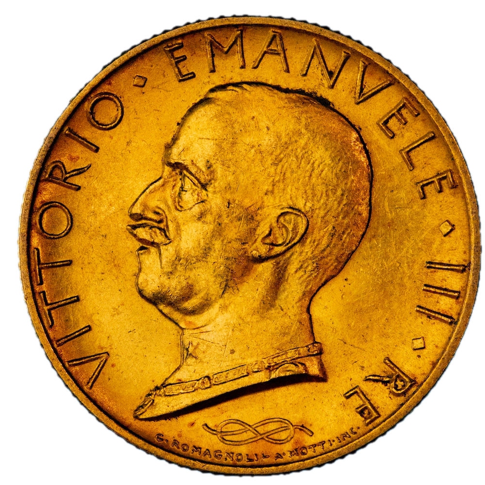 Pièce de monnaie : Italie-Victor Emmanuel III-100 Lire 1933 Rome