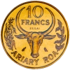 Madagascar Lot de deux essais de 10 et 20 francs 1970 Paris