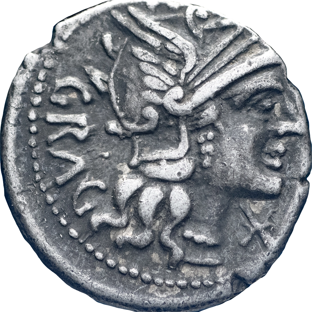 République Romaine Antestius Denier c. 136 av. JC, Rome