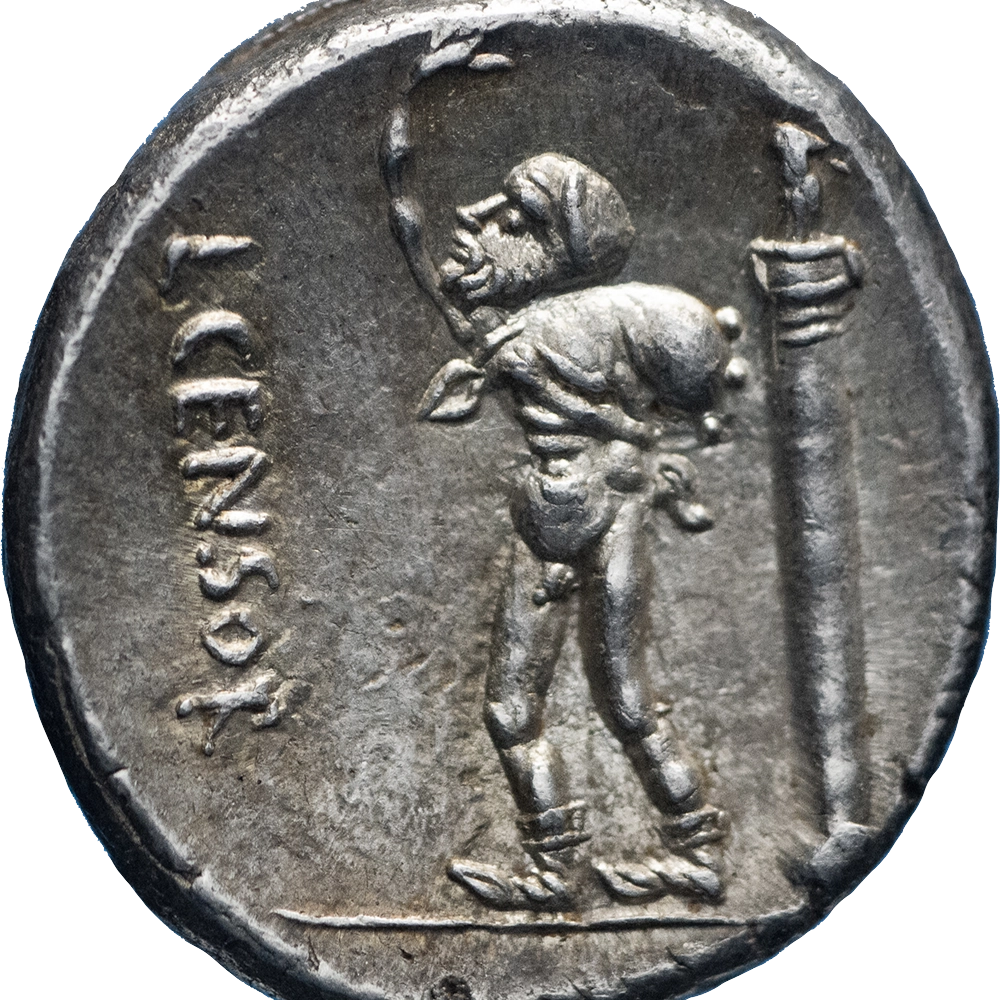 Pièce de monnaie : République Romaine Lucius Marcius Censorinus Denier c. 82 av. JC, Rome