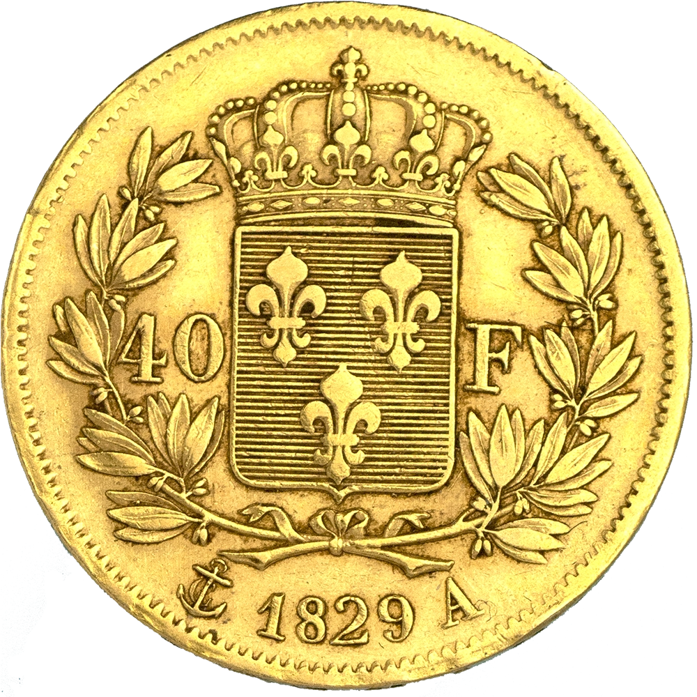 Pièce de monnaie : Charles X-40 Francs 1829 Paris