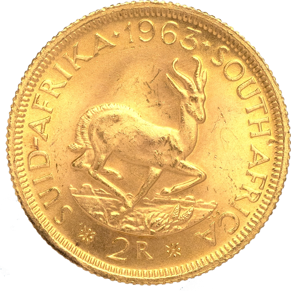 Pièce de monnaie : Afrique du Sud-2 Rand 1963 Pretoria