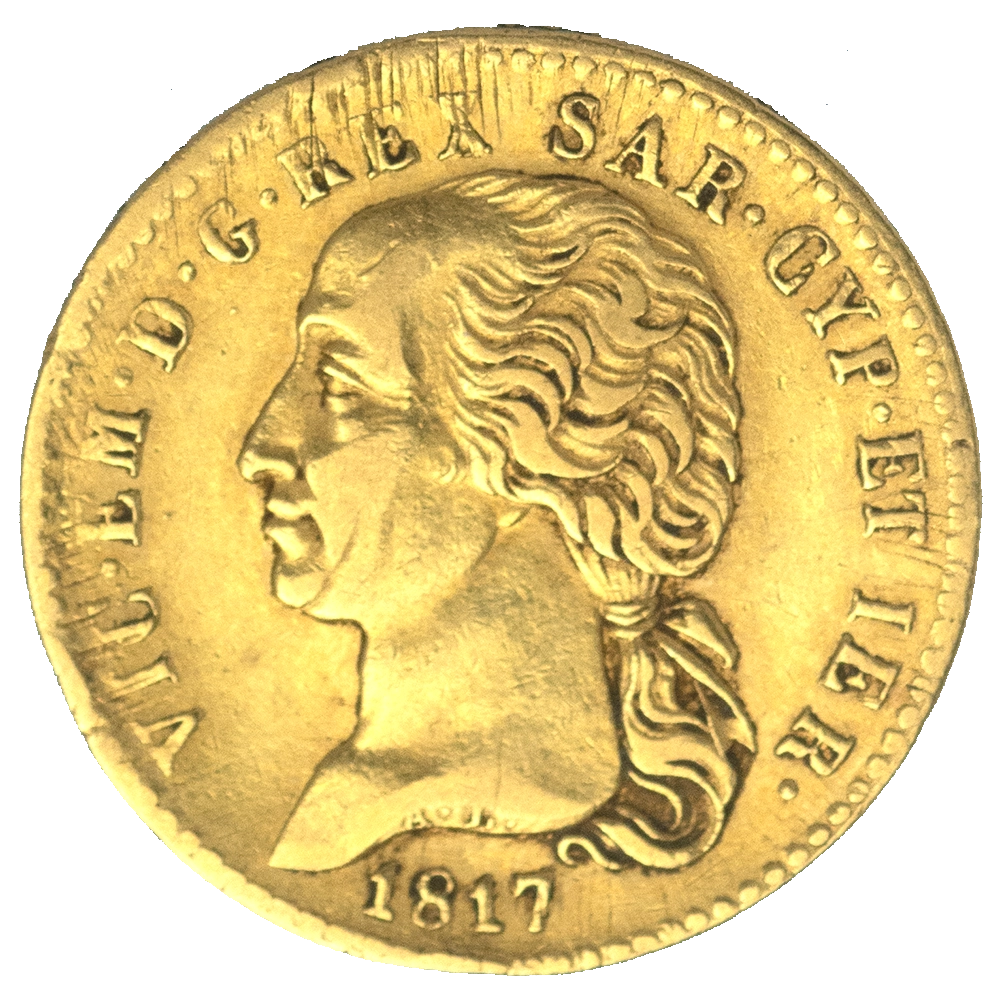 Pièce de monnaie : Italie-Victor-Emmanuel I 20 lire 1817 Turin