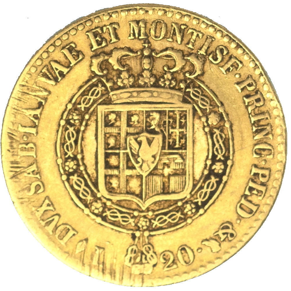 Pièce de monnaie : Italie-Victor-Emmanuel I 20 lire 1817 Turin
