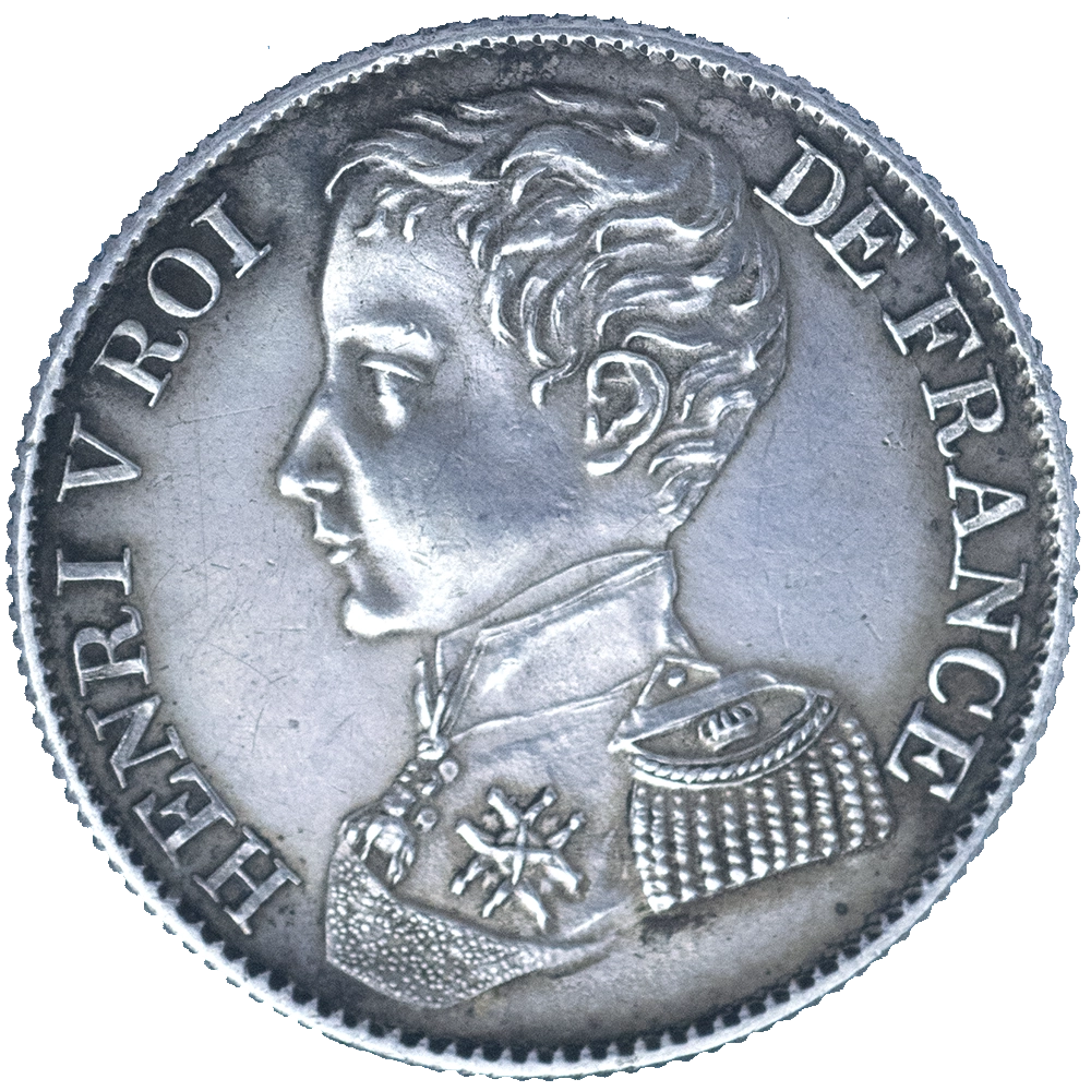Pièce de monnaie : Henri V-1 Franc 1831