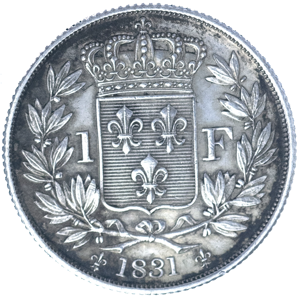 Pièce de monnaie : Henri V-1 Franc 1831