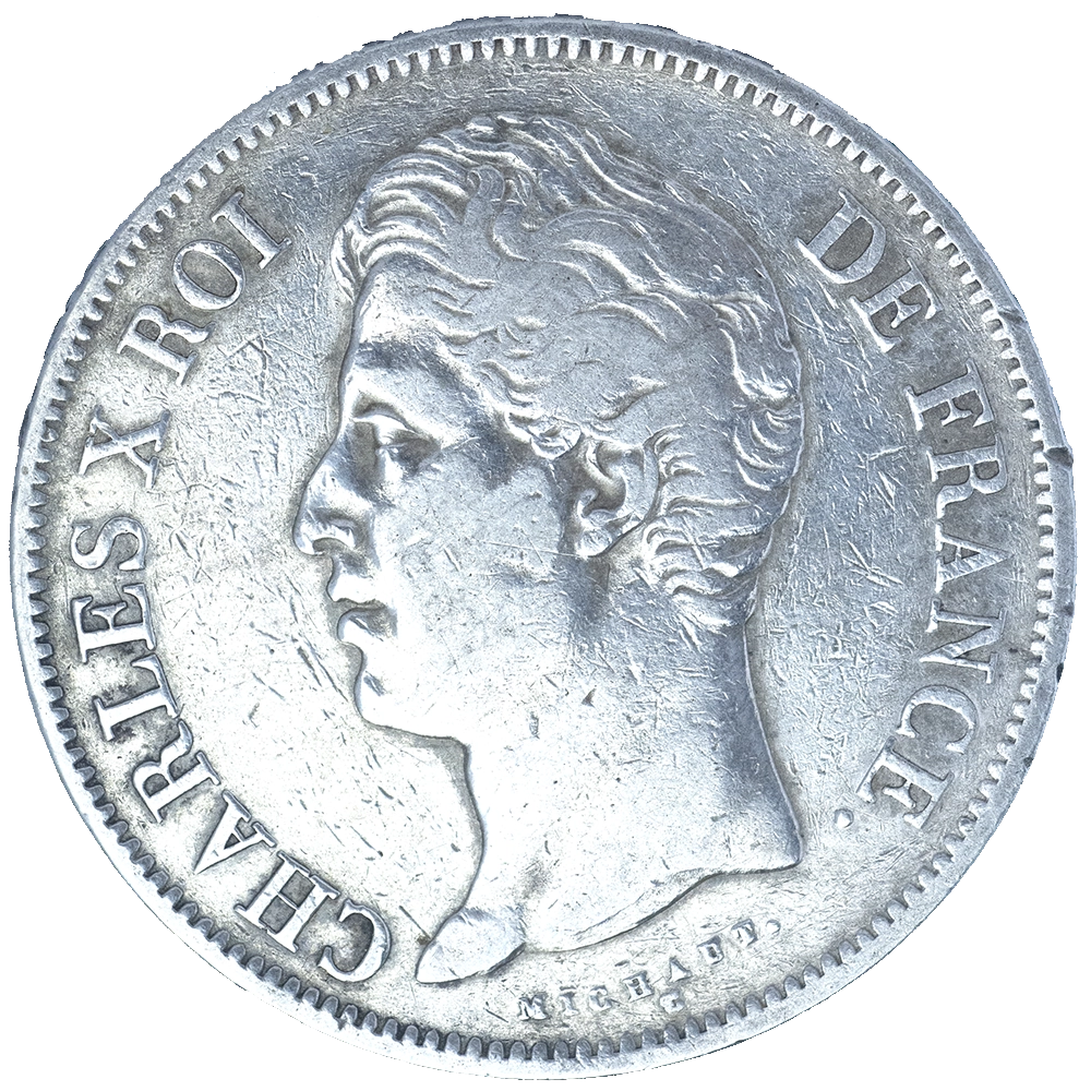 Pièce de monnaie : Charles X-5 Francs 1830 Paris