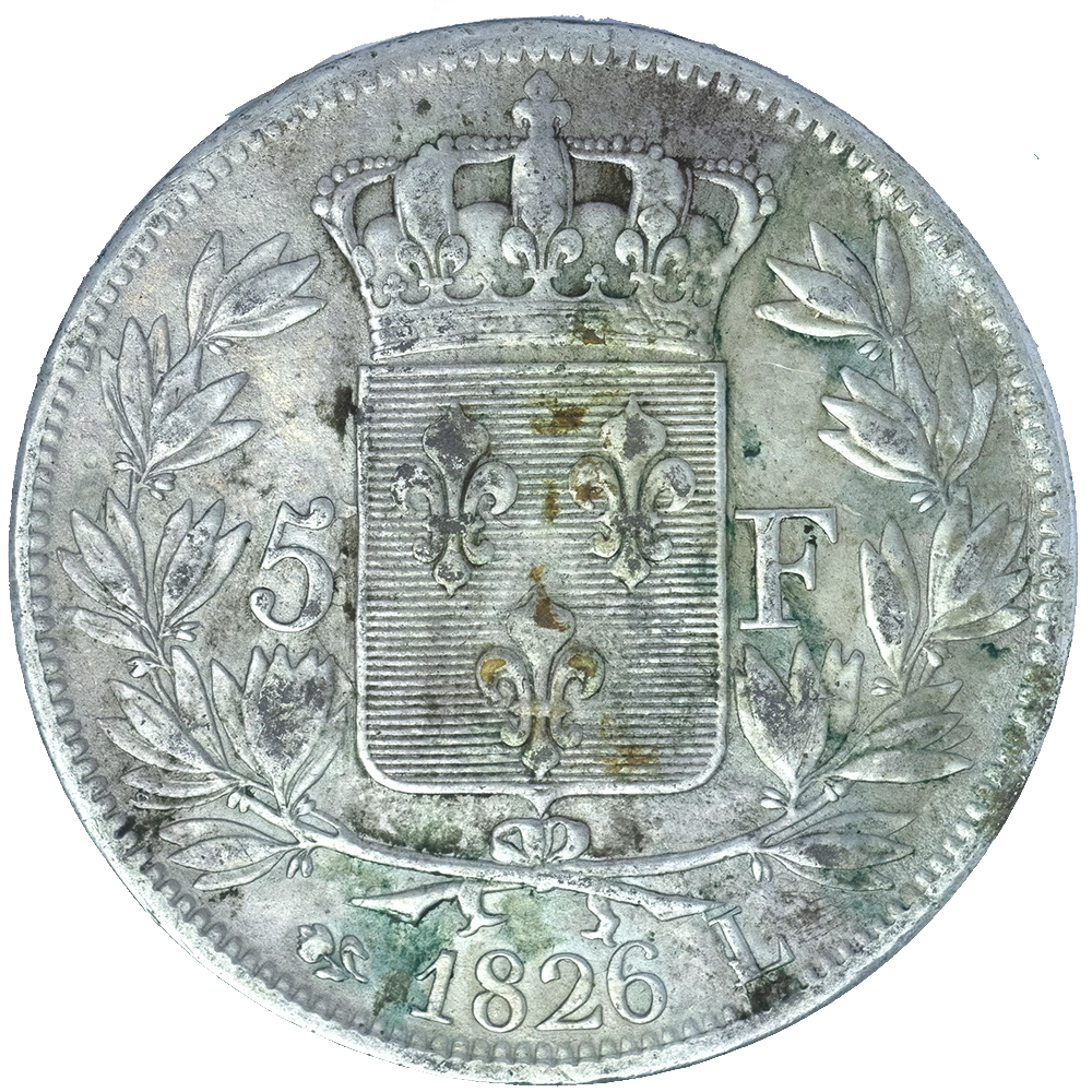 Pièce de monnaie : Charles X-5 Francs 1826 Bayonne