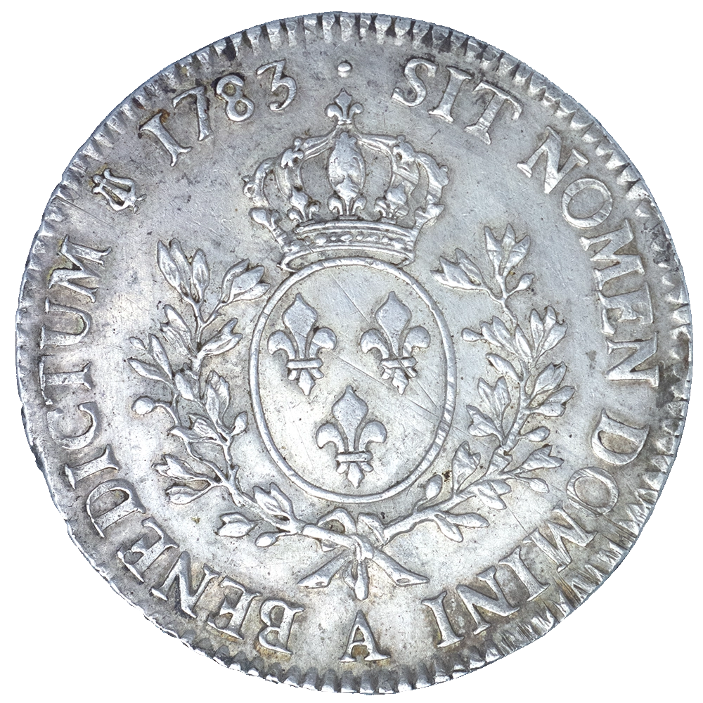 Pièce de monnaie : Louis XVI-Écu aux branches d'olivier 1783 Paris