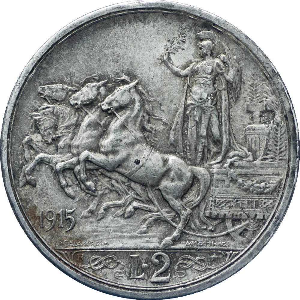 Pièce de monnaie : Italie-Victor-Emmanuel III 2 Lire 1915 Rome