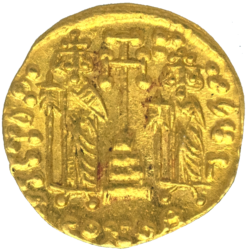 Pièce de monnaie : Constantin IV Solidus (668-685) Constantinople